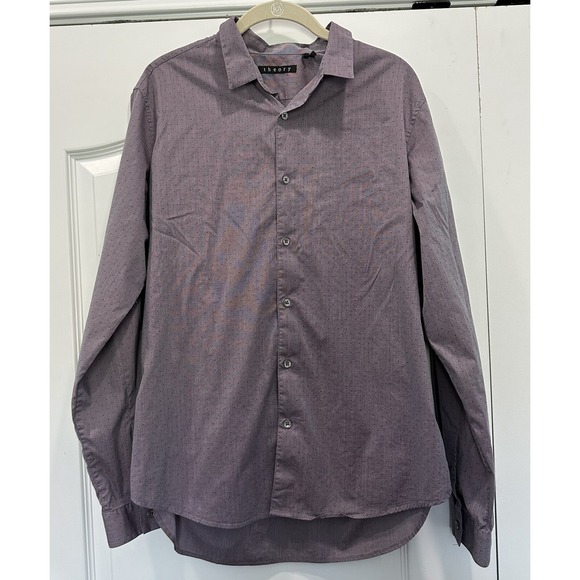 Theory Other - Theory Stephan Shirt Mens Large Long Sleeve‎ Collared Button  Purple